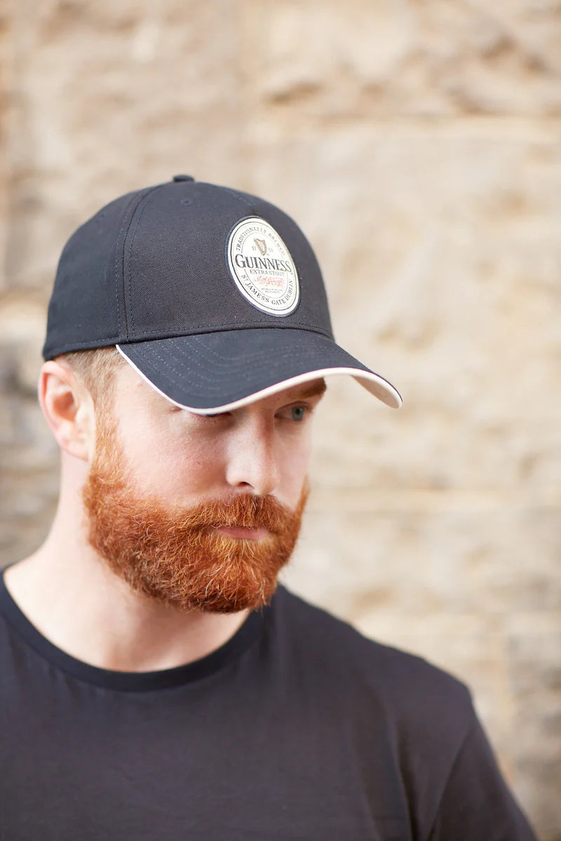 Guinness English Label Black Baseball Cap