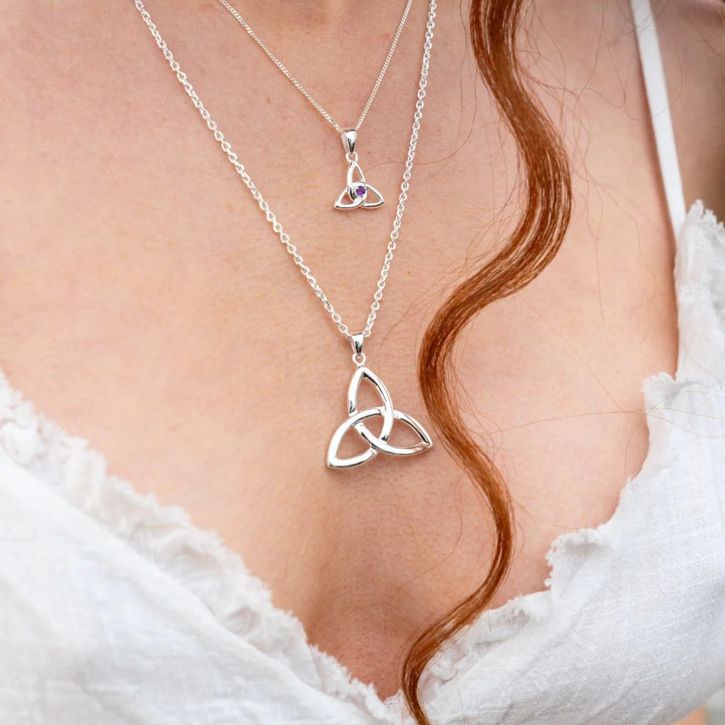 Classic Trinity Knot Sterling Silver Pendant