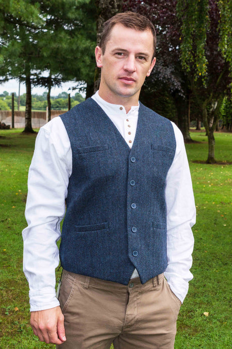 Mens Tweed Waistcoat