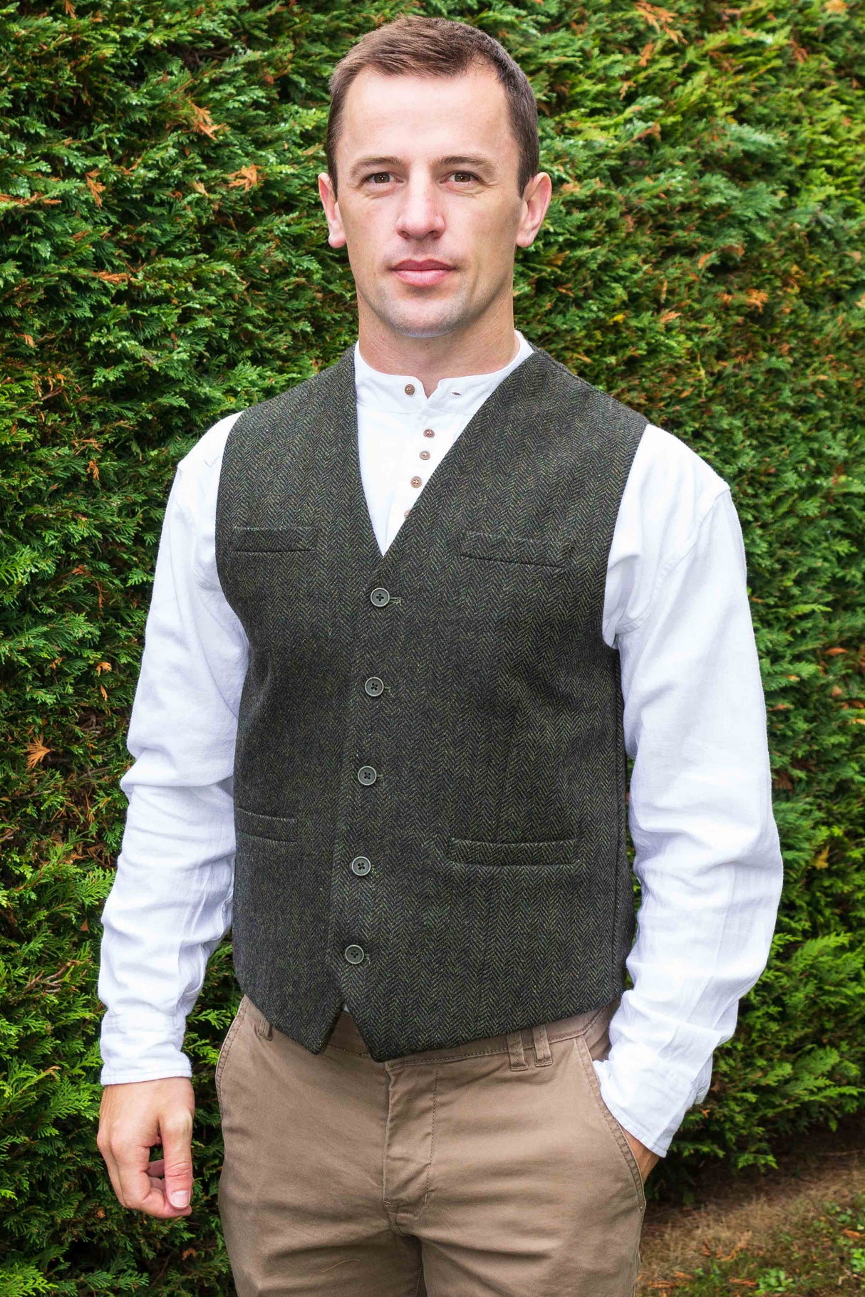 Mens Tweed Waistcoat
