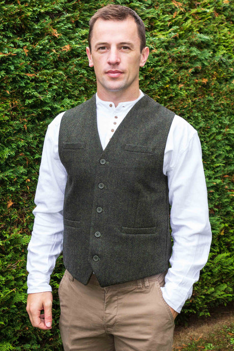 Mens Tweed Waistcoat