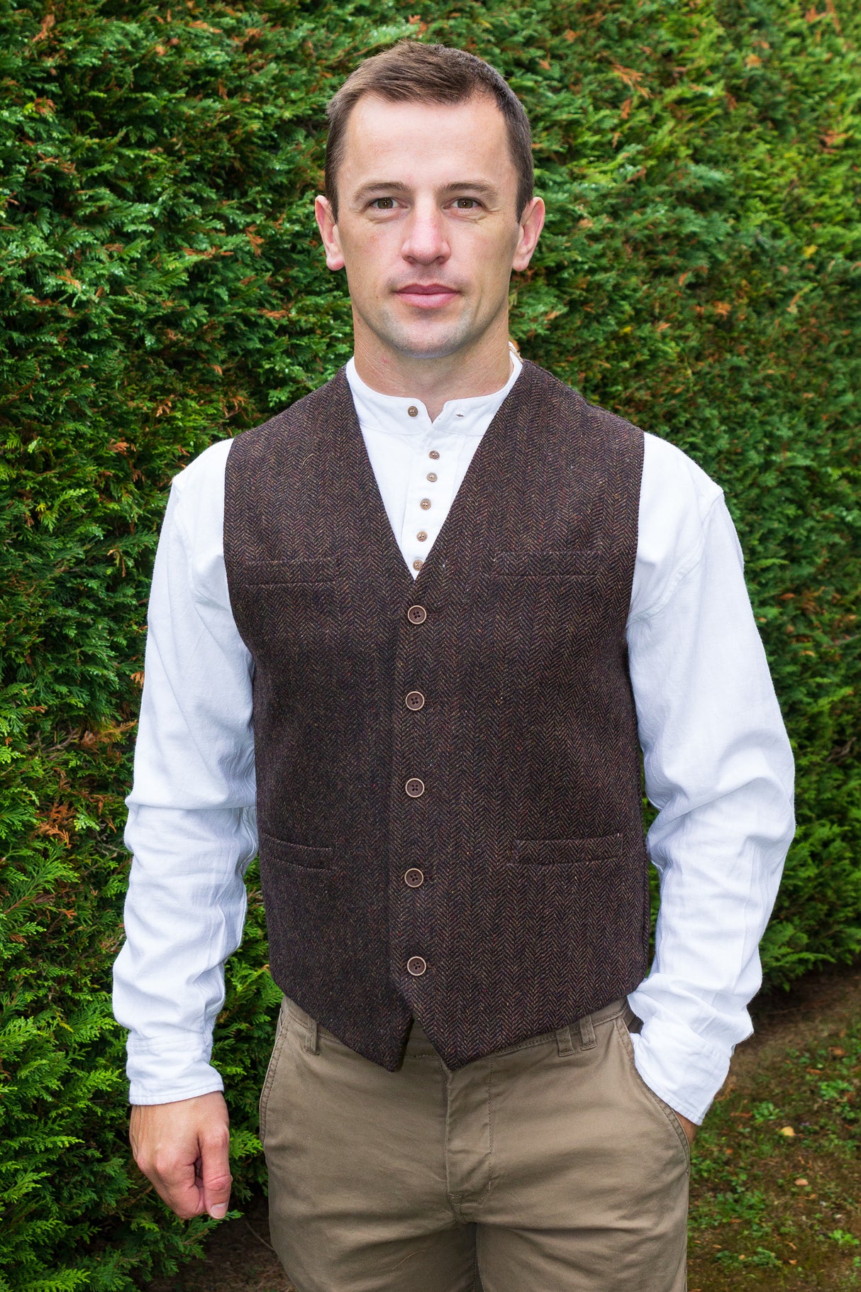 Mens Tweed Waistcoat