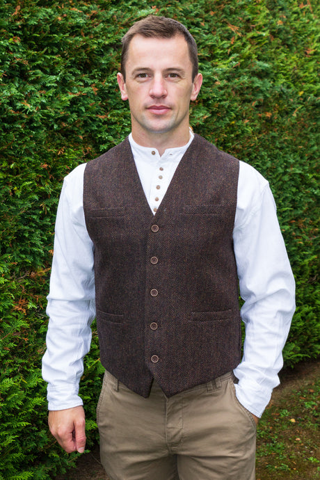 Mens Tweed Waistcoat