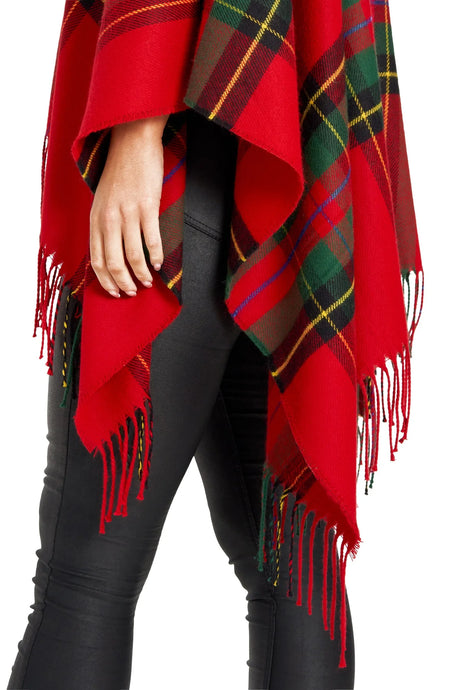 Women's Plaid Fringed Shawl