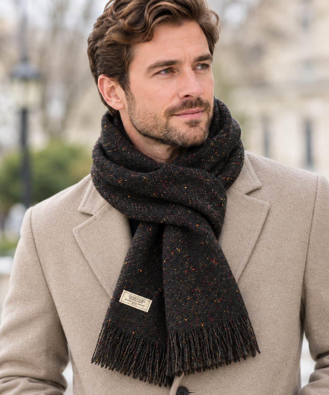 Mucros Weavers Alpaca and Merino Islander Scarf
