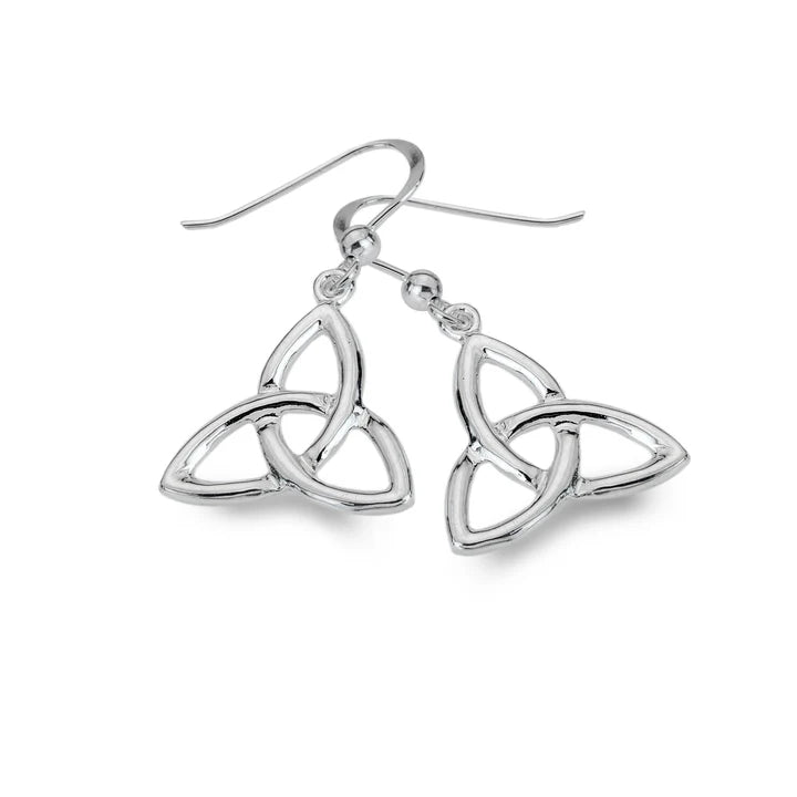 Classic Trinity Knot Sterling Silver Earrings