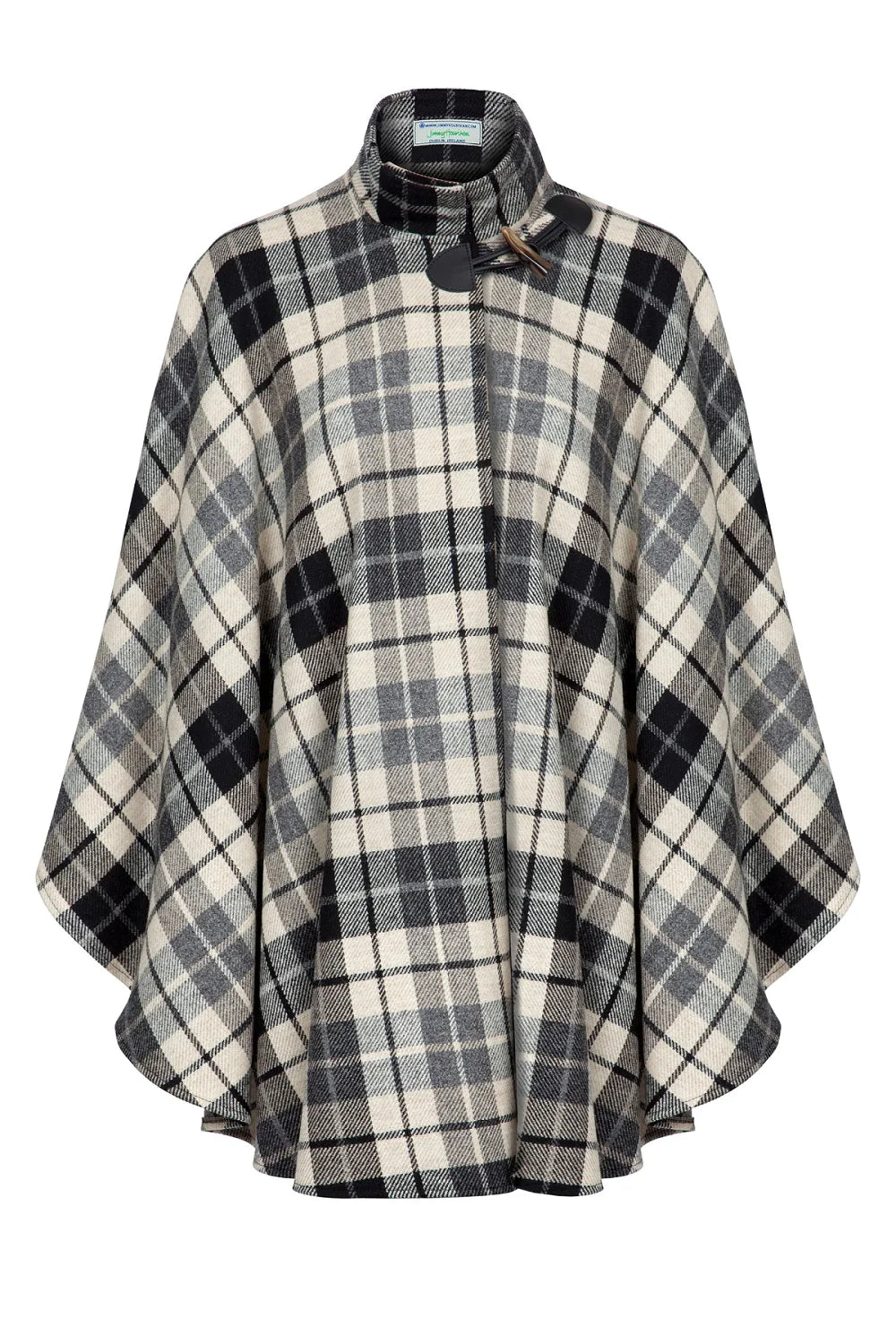 Women's Wool Cape with Toggle Fastening