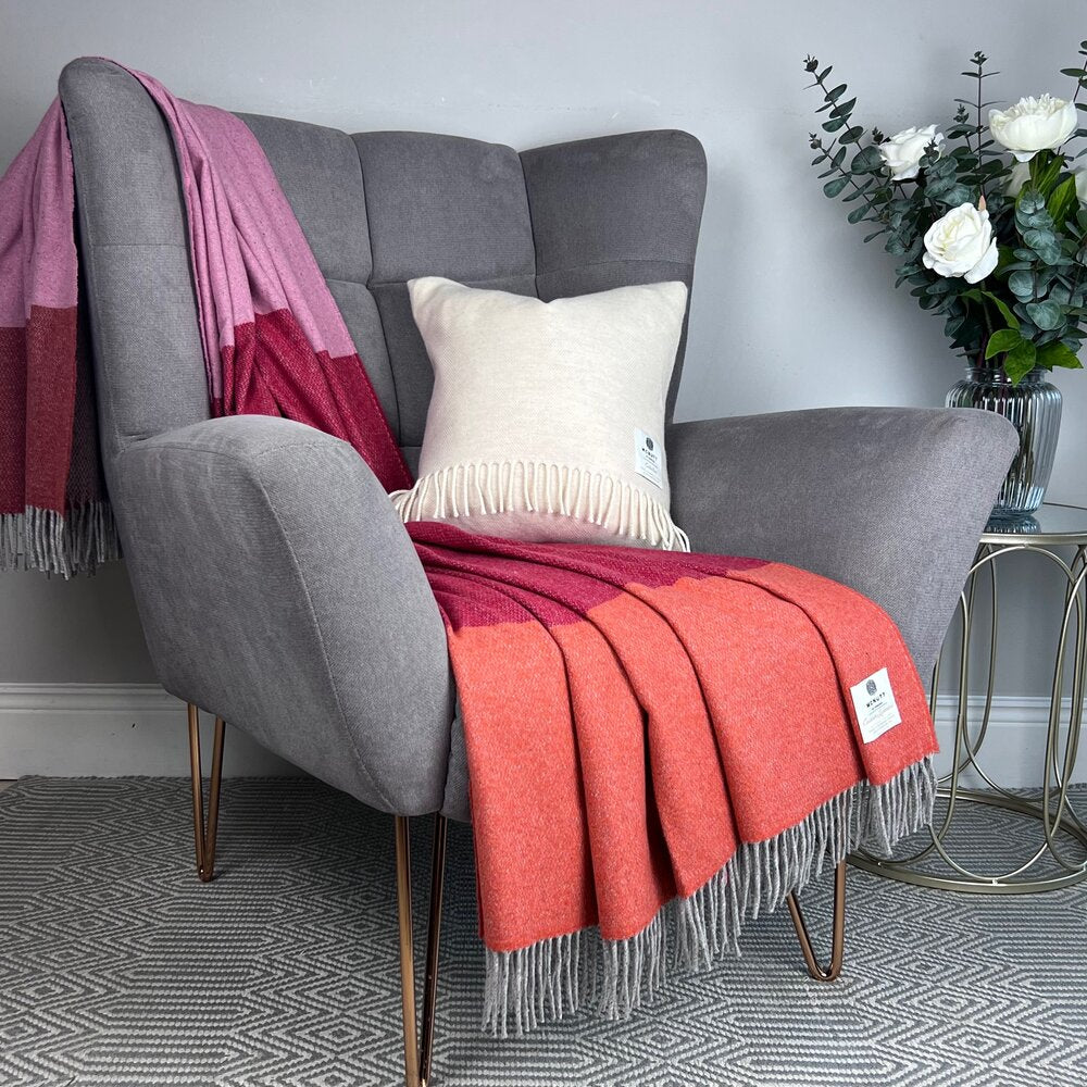 Cashmere and Merino Lambswool Throws