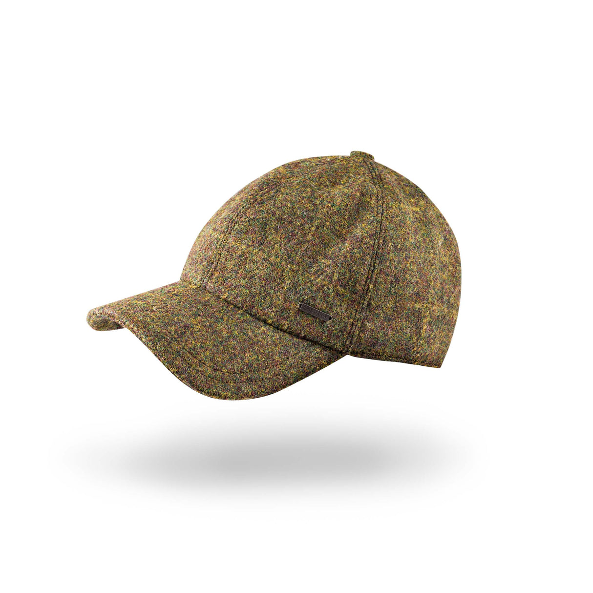 Tweed Baseball Style Cap with Earflaps
