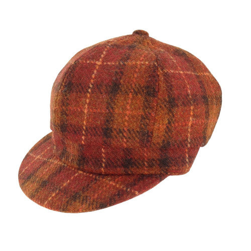 Women's Scottish Harris Tweed Newsboy Hat