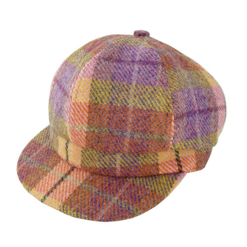 Women's Scottish Harris Tweed Newsboy Hat
