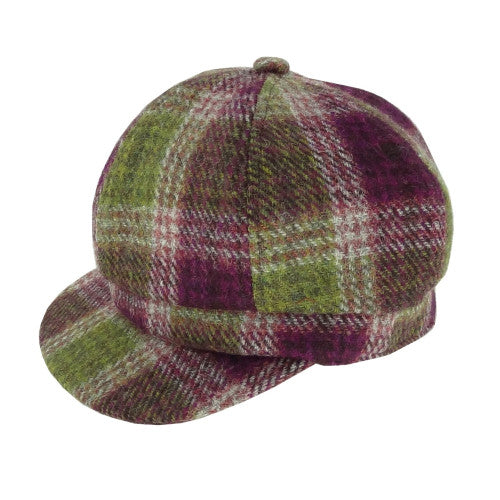 Women's Scottish Harris Tweed Newsboy Hat