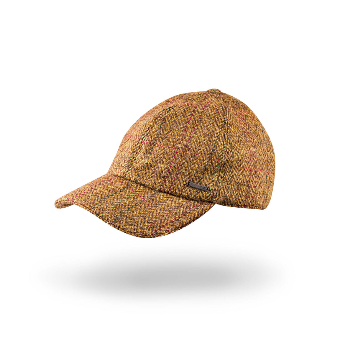 Tweed Baseball Style Cap with Earflaps