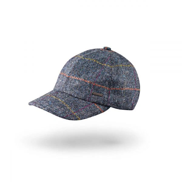 Tweed Baseball Style Cap with Earflaps