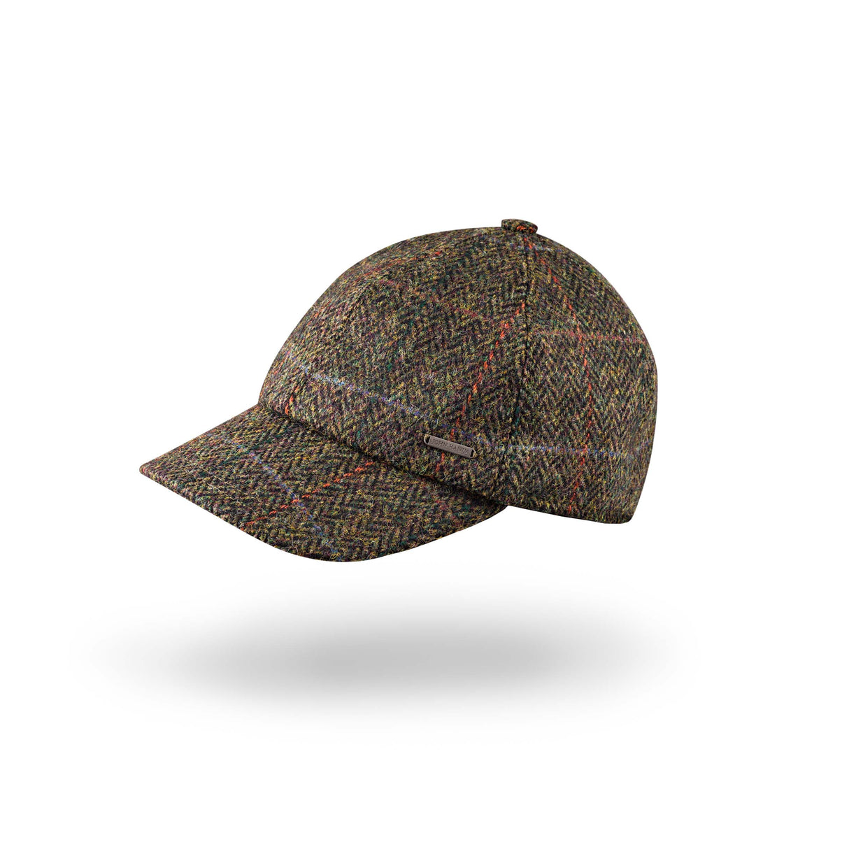 Tweed Baseball Style Cap with Earflaps