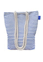 Inis Blue Striped Beach Bag