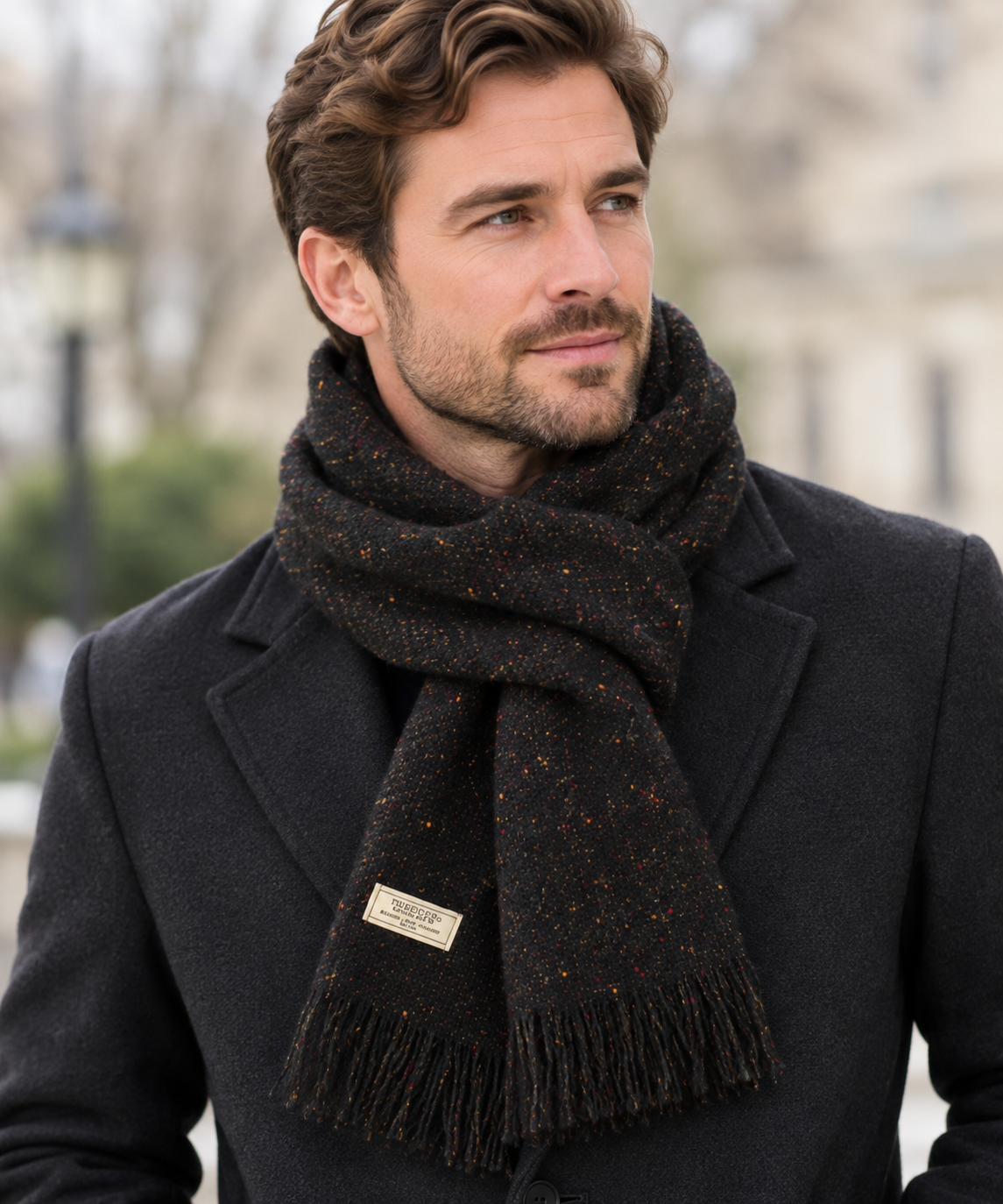 Mucros Weavers Alpaca and Merino Islander Scarf