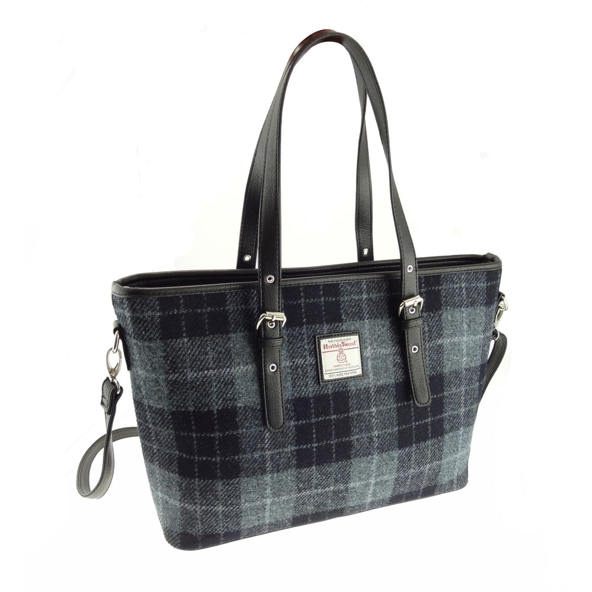 Harris Tweed Large Tote Bag with Shoulder Strap