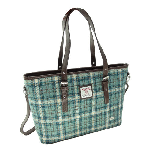 Harris Tweed Large Tote Bag with Shoulder Strap