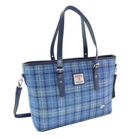 Harris Tweed Large Tote Bag with Shoulder Strap