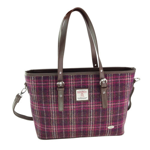 Harris Tweed Large Tote Bag with Shoulder Strap