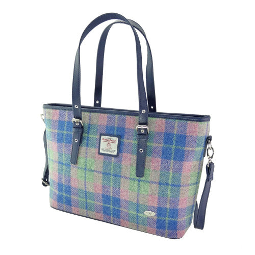 Harris Tweed Large Tote Bag with Shoulder Strap