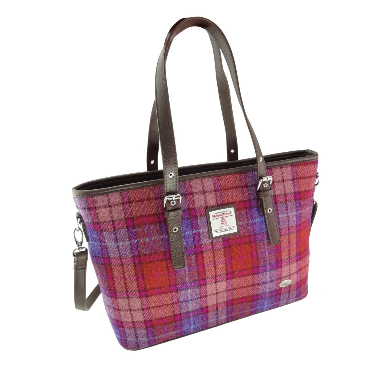 Harris Tweed Large Tote Bag with Shoulder Strap