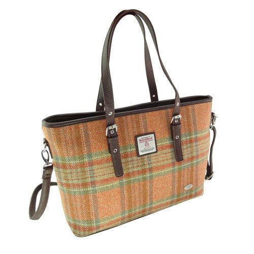 Harris Tweed Large Tote Bag with Shoulder Strap