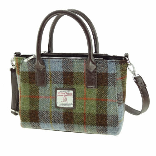 Harris Tweed Small Tote Bag with Shoulder Strap