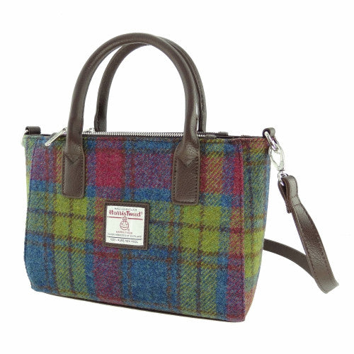 Harris Tweed Small Tote Bag with Shoulder Strap