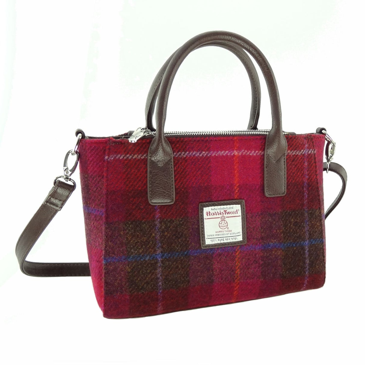 Harris Tweed Small Tote Bag with Shoulder Strap