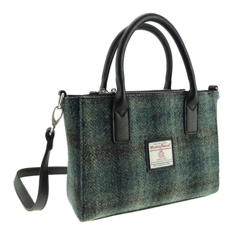 Harris Tweed Small Tote Bag with Shoulder Strap