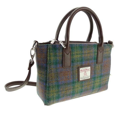 Harris Tweed Small Tote Bag with Shoulder Strap