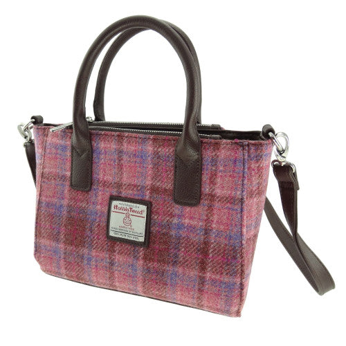 Harris Tweed Small Tote Bag with Shoulder Strap