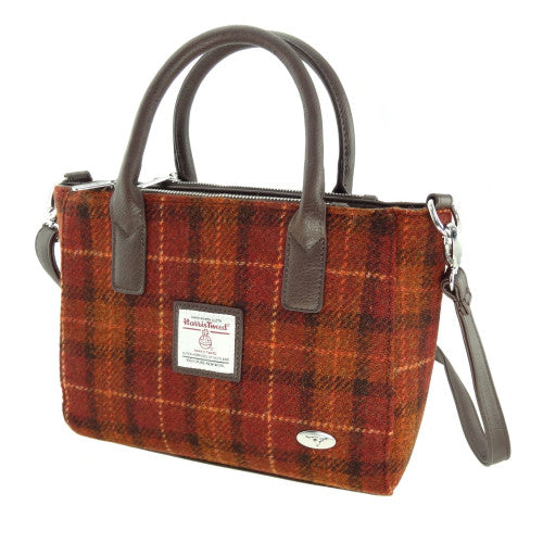Harris Tweed Small Tote Bag with Shoulder Strap