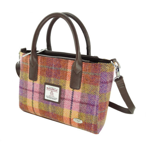 Harris Tweed Small Tote Bag with Shoulder Strap