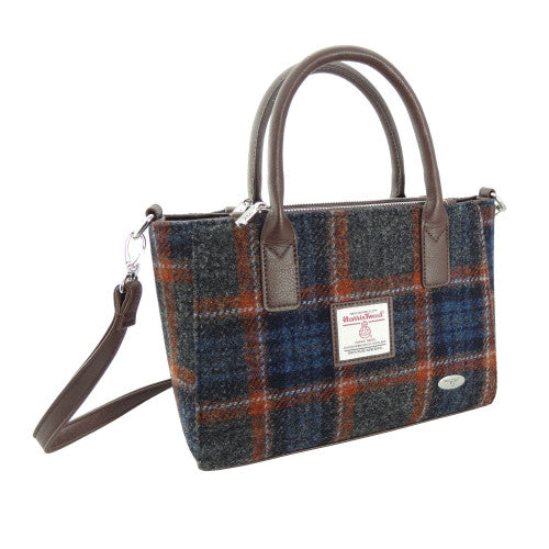 Harris Tweed Small Tote Bag with Shoulder Strap