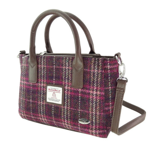 Harris Tweed Small Tote Bag with Shoulder Strap