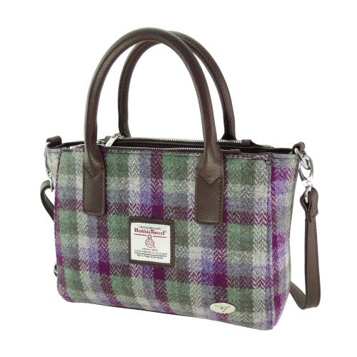 Harris Tweed Small Tote Bag with Shoulder Strap