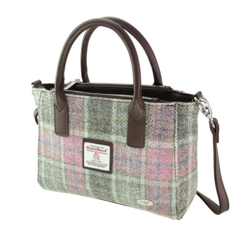 Harris Tweed Small Tote Bag with Shoulder Strap