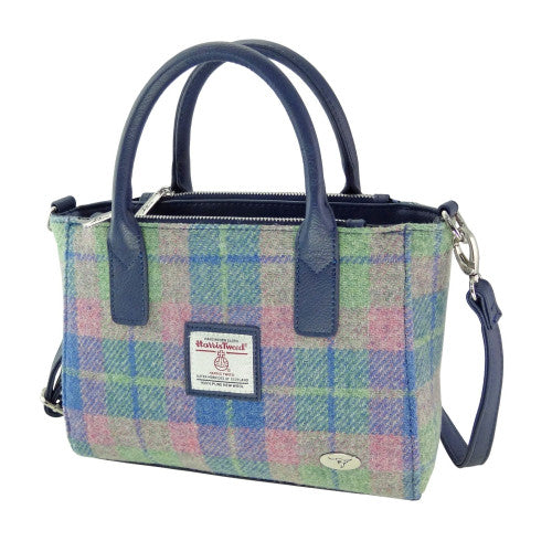 Harris Tweed Small Tote Bag with Shoulder Strap