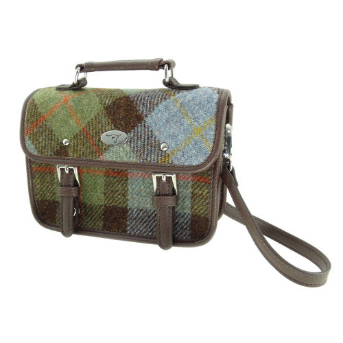 Harris Tweed Mini Satchel with Shoulder Strap