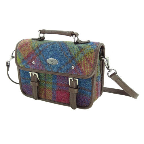 Harris Tweed Mini Satchel with Shoulder Strap