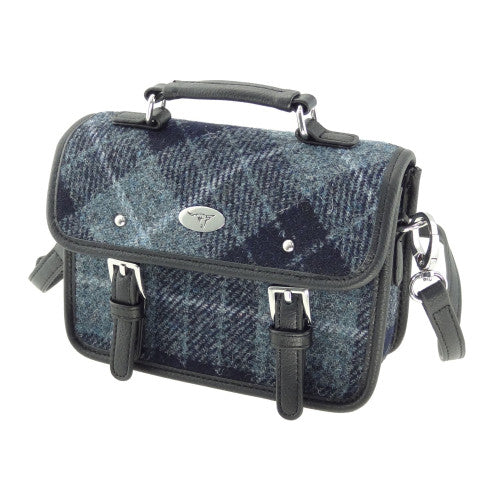 Harris Tweed Mini Satchel with Shoulder Strap