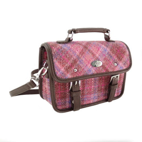 Harris Tweed Mini Satchel with Shoulder Strap