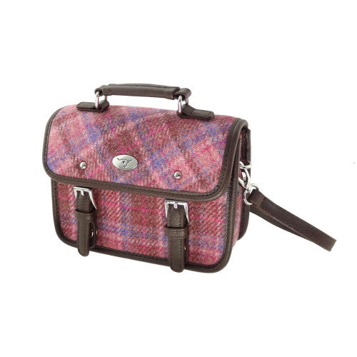 Harris Tweed Mini Satchel with Shoulder Strap