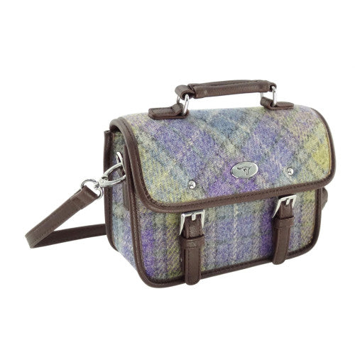 Harris Tweed Mini Satchel with Shoulder Strap