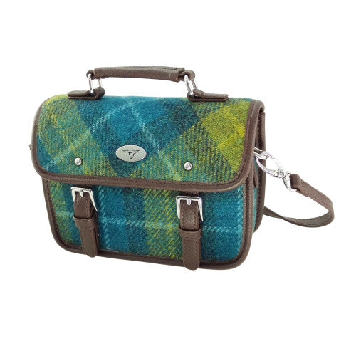Harris Tweed Mini Satchel with Shoulder Strap