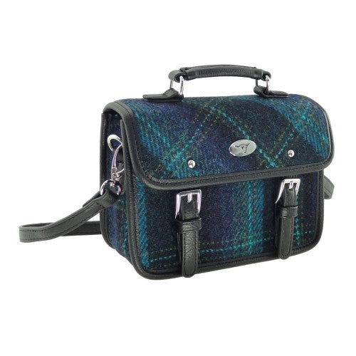 Harris Tweed Mini Satchel with Shoulder Strap