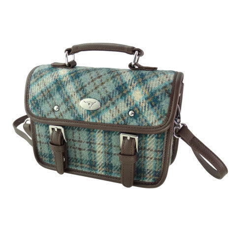 Harris Tweed Mini Satchel with Shoulder Strap